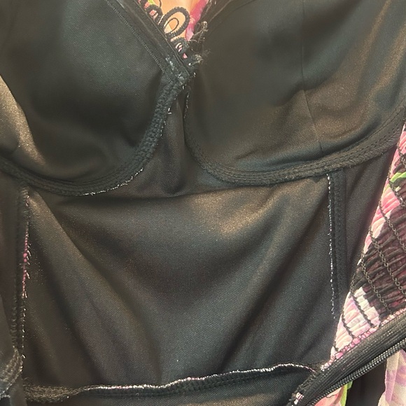 Fashion Nova Black and Pink Floral Dress - L - Picture 11 of 11